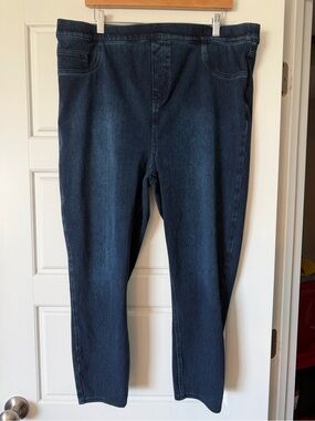 Spanx Women’s Dark Blue Stretch Jeans 3x PETITE